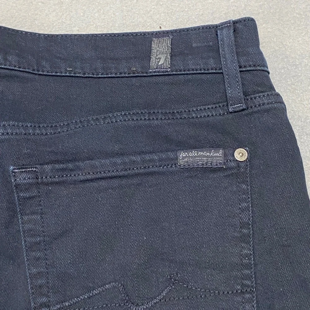 7 For All Mankind Paxtyn Black Skinny Jeans Size 34 Mens
